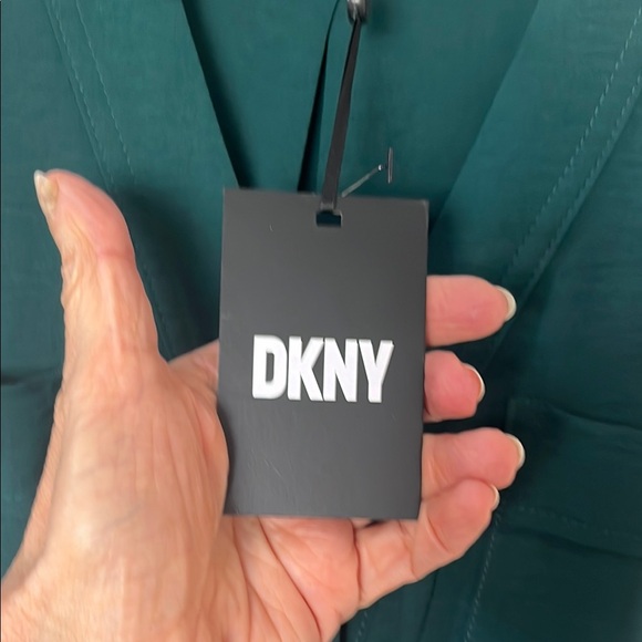 DKNY Green Sleeveless V-Neck Mini Dress sz 6 - Picture 2 of 5